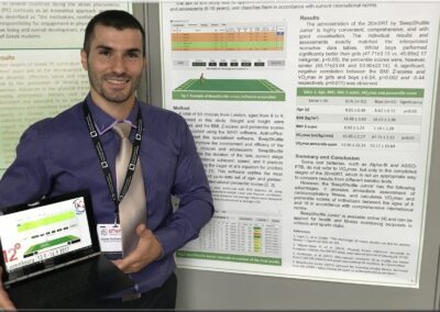 Presenting our aerobic test software at the 12th European Congress of the International Federation of Physical Education (FIEP) in Luxembourg in 2017
