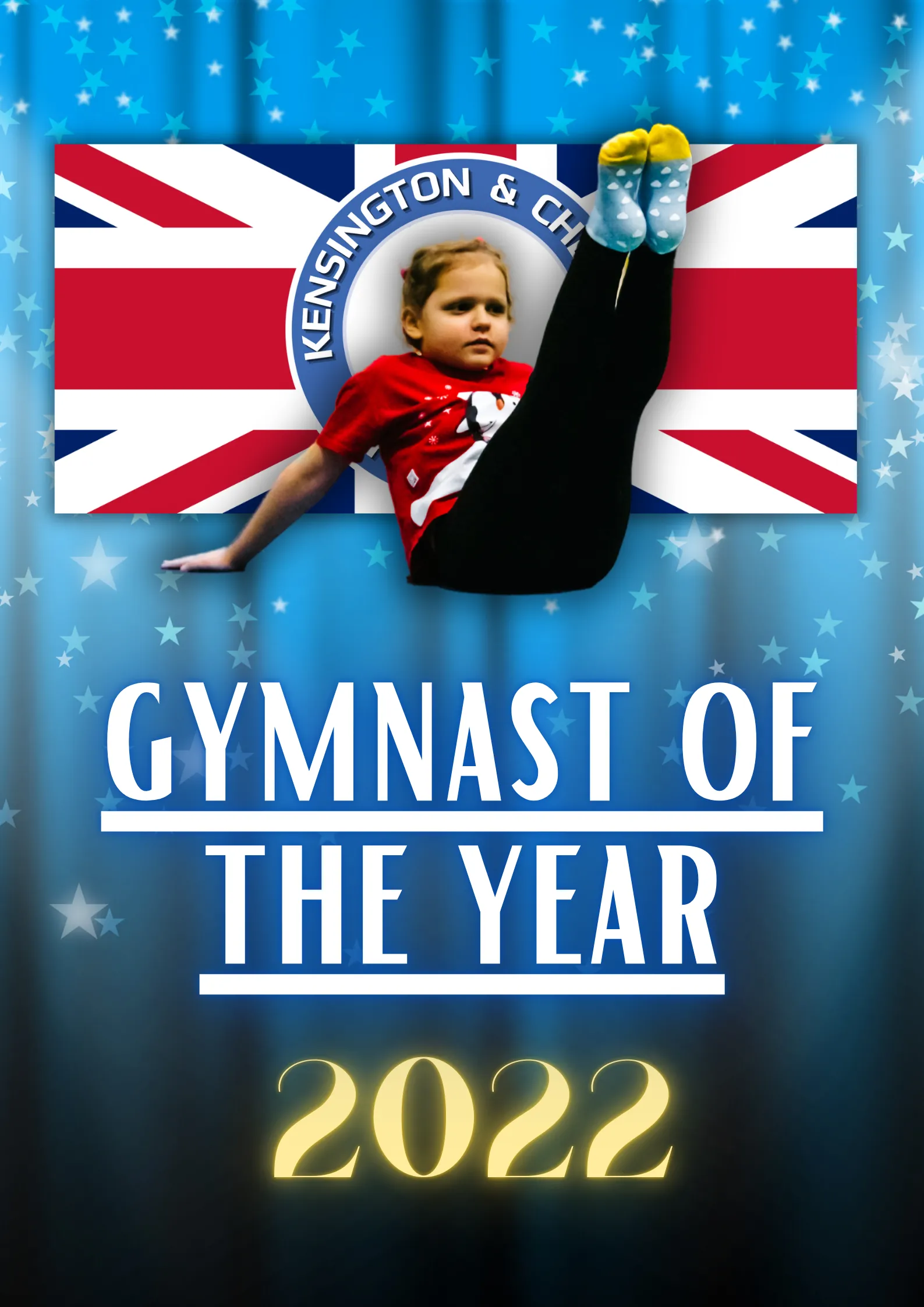 Gymnast of the Year 2022 from Kensington & Chelsea Gymnastics Academy receiving recognition for hard work and achievement.