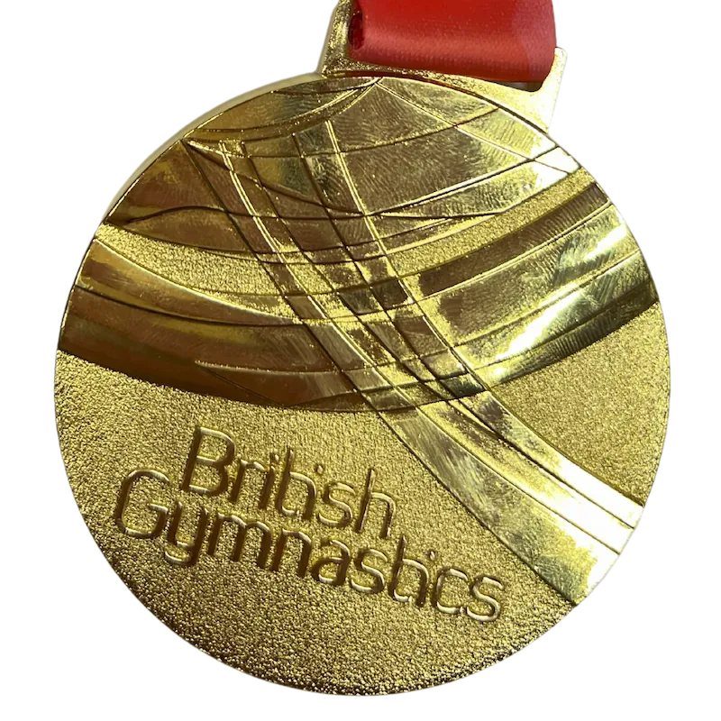 Gold medal awarded to Stefan Kolimechkov by British Gymnastics in the 2024 Adult Gymnastics British Championships