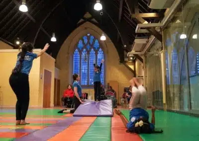 Children enjoying structured gymnastics training in Kensington London W8