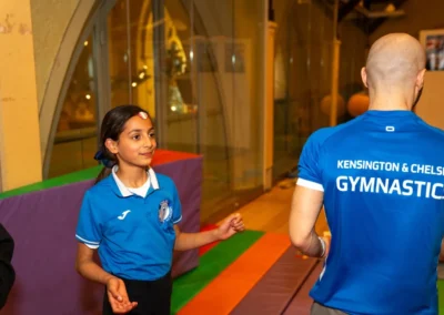 Young gymnasts enjoying Easter 2025 gymnastics training in Kensington London W8