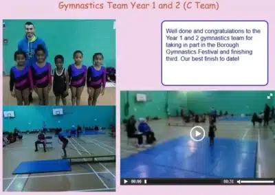 Children from Stefan's after school club at St Edmund's won 3rd place at the Borough Gymnastics Festival 2016