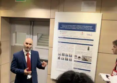 Dr Stefan Kolimechkov presenting sports science research at the ECSS Congress in France, 2023