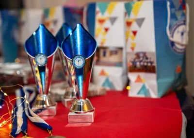 Trophies for children’s gymnastics at More House School in Knightsbridge London SW1X.