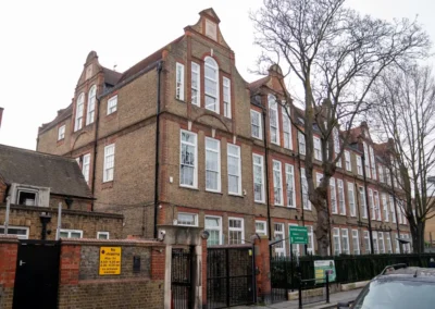Exterior of Park Walk School in Chelsea, home of KCGA children’s gymnastics classes