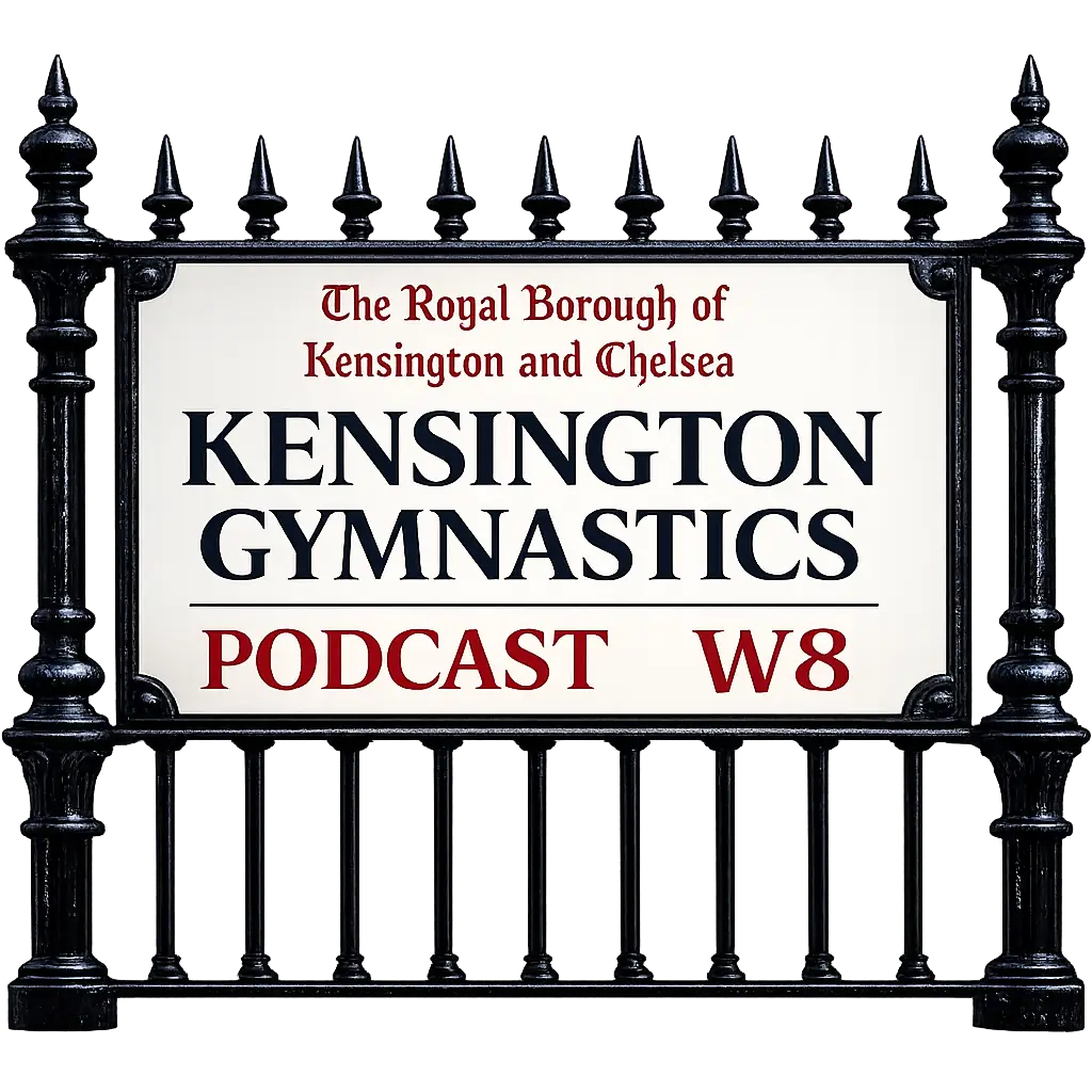 Logo of the Kensington Gymnastics Podcast by Kensington & Chelsea Gymnastics Academy in London W8