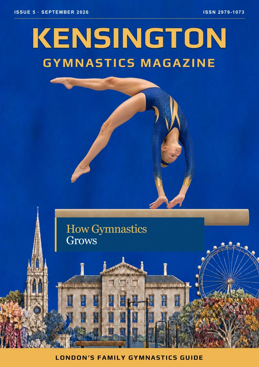 Cover of Kensington Gymnastics Magazine Issue 5, September 2026: How Gymnastics Grows